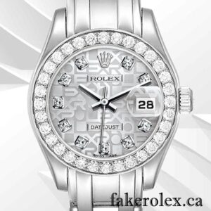 ZF Rolex Pearlmaster Ladies 80299-0073 29mm Silver Jubilee Dial Automatic